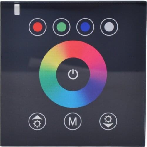 Fast shipping 10pcs DIY home lighting RGB LED Touch Panel Controller led dimmer for DC12V 5050 3528 LED strip