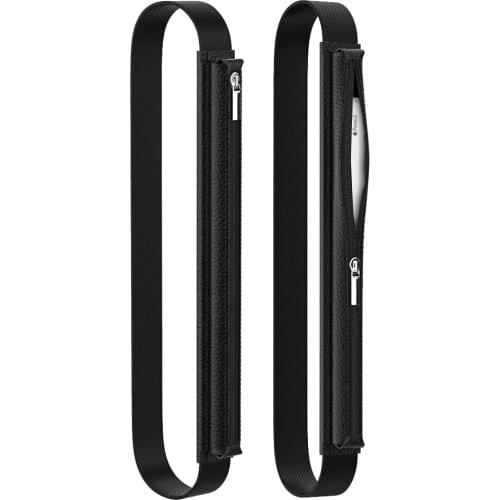 Case Holder for Apple Pencil-Premium Leather Case Elastic Detachable Sleeve Zipper Pouch for Apple Pencil(1st &2nd Gen),for ipad