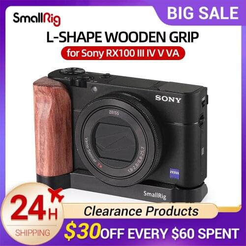 SmallRig L-shape wooden grip for Sony RX100 III IV V VA 2248