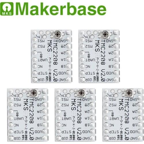5PCS Makerbase MKS TMC2208 V2.0 Stepper Motor Driver StepStick 3D Printer Parts For ELF CY300 3D Printer TMC2208