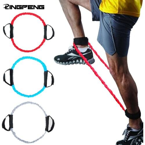 Ankle Tension Rope Leg Training Side Step with Basketball Taekwondo Elastic Rope Fitness Training Equipment Tensioner