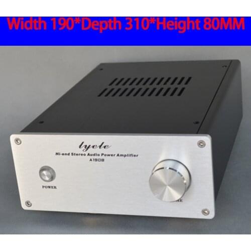 KYYSLB 190*310*80MM X1908 All Aluminum Preamp Amplifier Chassis Box House DIY Enclosure with Feet Screws Amplifier Case Shell
