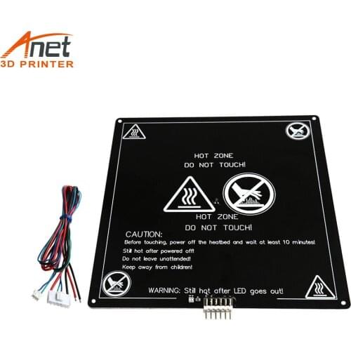 Top sell Anet Aluminum MK3 12V Hot bed Heatbed Table Printing Platform For Anet 3D Printer A8 A6 A2 Hot sale