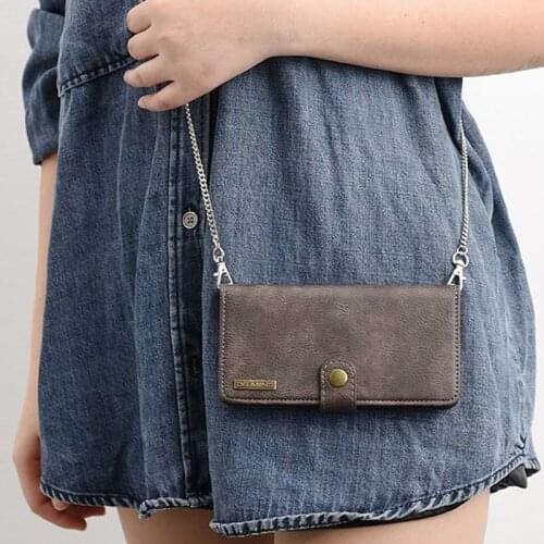 Shoulder Chain Magnetic Flip Case For Samsung Galaxy A71 A51 A70 A50 A40 A30 A10 Note8 Note9 Note10 S8 S9 S10 S20 Plus S20 Ultra