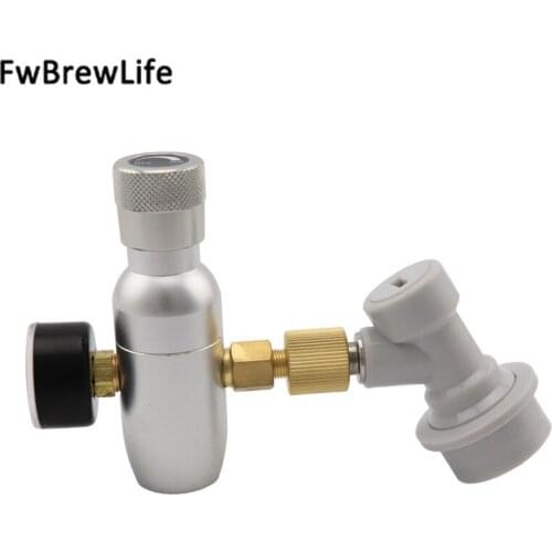 CO2 Mini Gas Regulator Keg Charger 30/60/150Psi 3/8-18UNF With Gas Ball Lock Disconnect for Homebrew Corny Keg Beer Tap