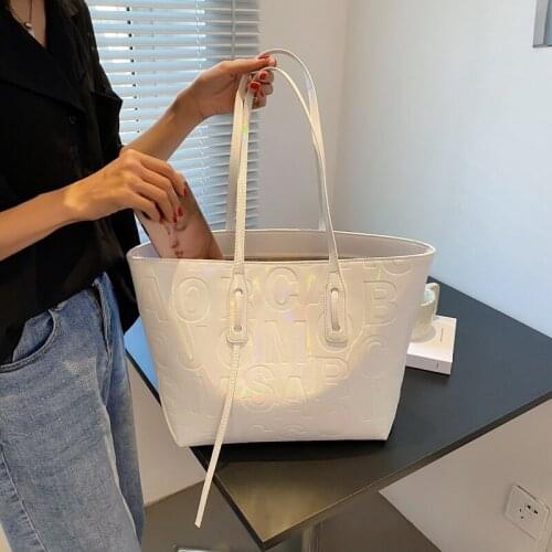 Fashion Large Capacity Pu Leather Women Handbags High Quality Ladies Shoulder Bag Designer Female Letter Tote Messenger Bags New