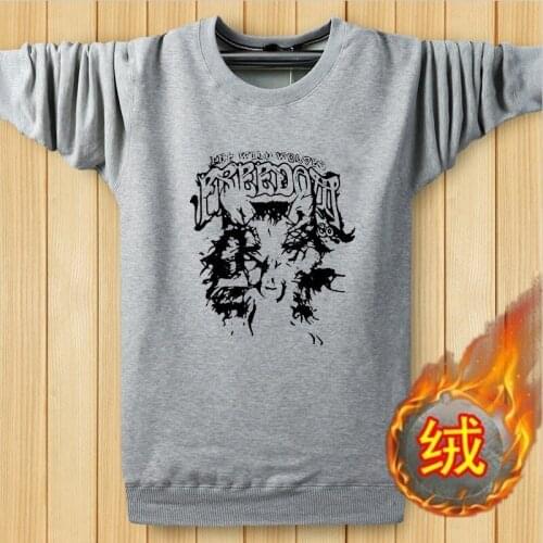 2020 Men Autumn Winter Cotton velour Thick Hoodies Plus Size M-5XL Fashion Casual O Neck Loose Hip Hop Long Sleeve Sweatshirts