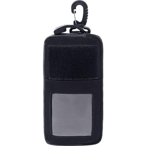 Nylon Multi-purpose Camping Belt Purse With ID Window Belt Small Pouch