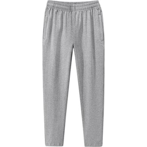 2021 New Spring Autumn Sweatpants Men Cotton Joggers Pants Waist Sport Casual Trousers