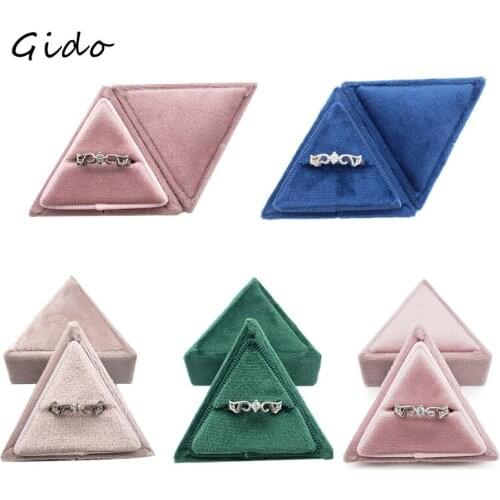 Jewelry Organizer Earring Ring Display Storage Organizer with Lid Open Box Case Gift Storage Box