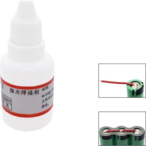 20ml Soldering Agent No-clean Watteries Flux Stainless Steel White Steel Plate Iron Battery Welding Liquid Flux Durable Solders