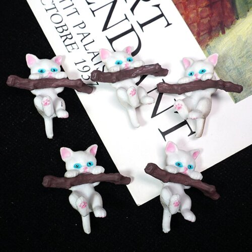 Rearview Mirror Pendant Car Pendant Creative Cute Branch Cat Car Interior Decoration For Girls Car Interior Accessories