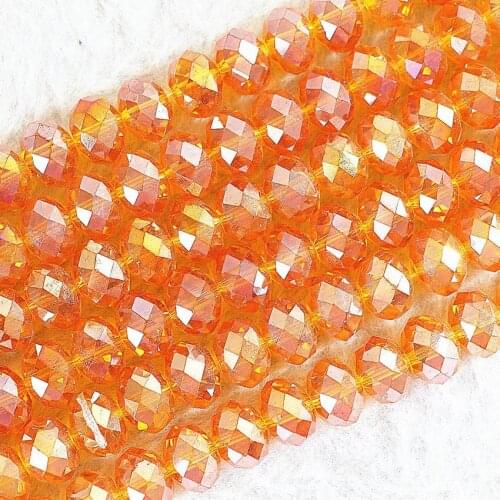 9 colors AB wholesale price 150pcs/strand 3*4mm crystal glass loose beads rondelle faceted abacus spacers jewelry finding B674