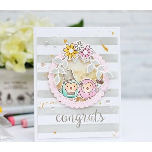 Mmao Crafts Metal Steel Cutting Dies New Round wave tag label Stencil For DIY Scrapbooking Paper/photo Cards Embossing Dies