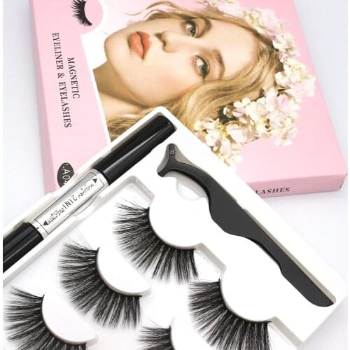 Transparent peduncle Eyelash Set