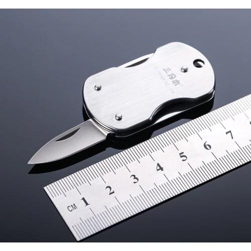 Sanrenmu Multi-Purpose Mini EDC Tool Folding Knife with Bottle Opener Screwdriver 3119