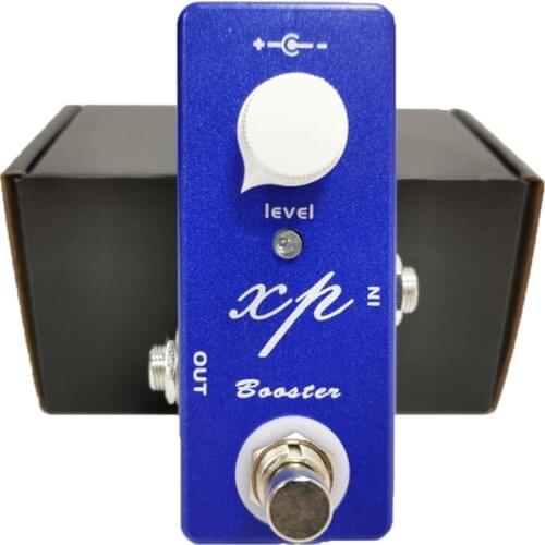 Mosky XP Booster Guitar Effect Pedal Clean Booster True Bypass Switching Guitar Accessories Blue Color