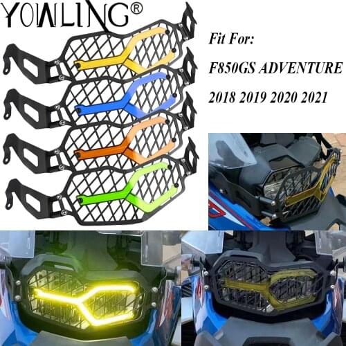 Motocycle Headlight Protector Cover Grill FOR BMW F850GS ADVENTURE F850 F 850 GS ADV. 2018 2019 2020 2021 Head light Protection