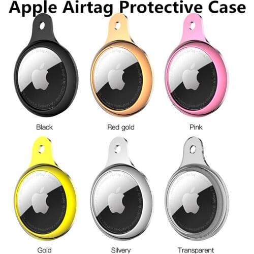New For Apple Airtags Liquid Silicone Protective Sleeve For Apple Locator Tracker Anti-lost Device Keychain Protective Sleeve