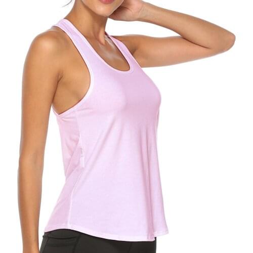 Vest tops women summer Loose Open Racerback U Neck Activewear Workout Fitness Vest Tank Top Street wear tops for women fashion