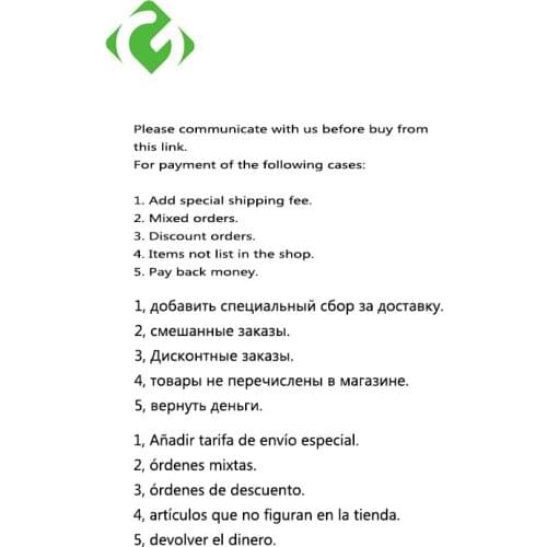 1, Add special shipping fee. 2, Mixed orders. 3, Discount orders. 4, Items not list in the shop. 5, Pay back money.9.66