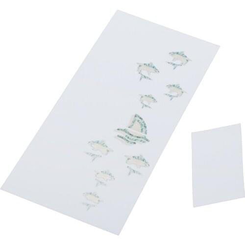 1x Shark Shape Ukulele Fret Stickers 3x4cm Instrument Stickers Art Sticker