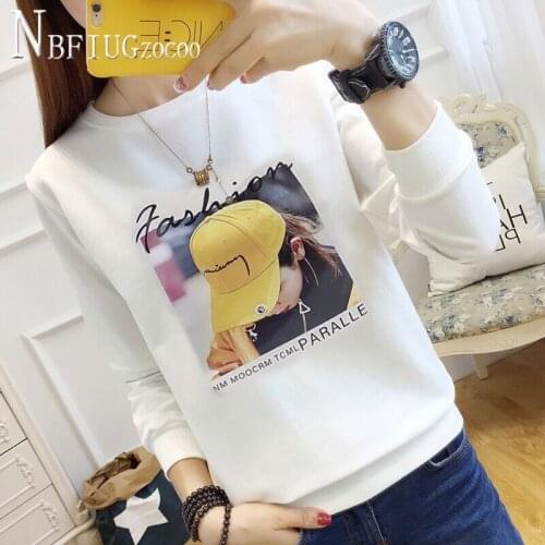 2020 Korean Thin Autumn Student Women Sweatshirts Long Sleeve Female Sweatshirt