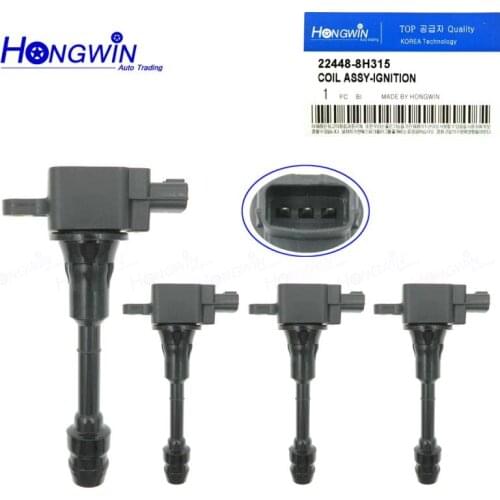 4 Pcs 22448-8H315 Ignition Coils For Nissan Sentra X-Trail T30 Primera Altima 2.5L 02-13 22448-8H314 22448-8H300 22448-8H310