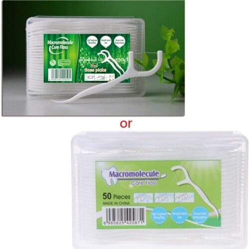 50pcs Dental Floss Flosser Picks Teeth Toothpicks Stick Tooth Clean Oral Care