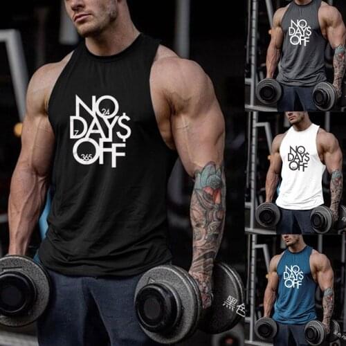 5XL Large Size Men Gym Muscle Bodybuilding Sleeveless Shirt Hot Sale Tank Top Singlet Indoor Fitness Sport Print Vest Black