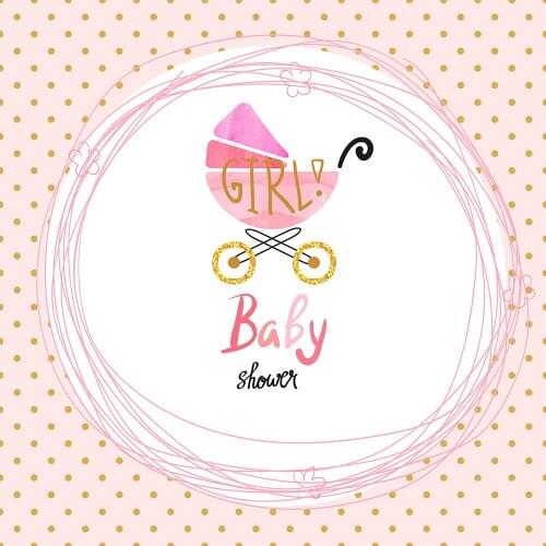 BEIPOTO Pink blue dots baby shower its a boy girl backdrop candy table party banner decorations supplies photo booth background