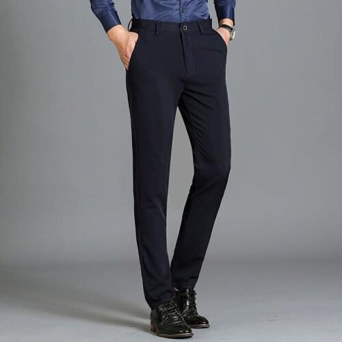 Mens Trousers 2021 High End Business Casual Pants Stretch The Office A Formal Occasions The New Listing Fashion Trend
