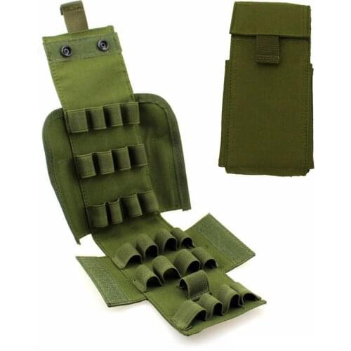 Airsoft Hunting Shooting 25 Round Shotgun Shotshell Reload Holder Molle Pouch For 12 Gauge 20G Magazine Pouch Hunting Gear