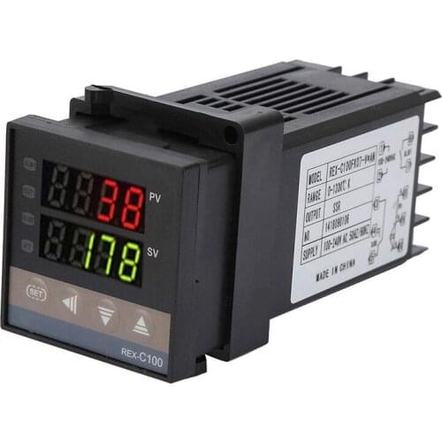 Multi-Input Digital Temperature Controller REX-C100 Professional Alarm 0℃-1300℃ for Electric Power Chemical Industry