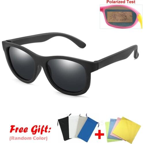 Brand Design Kids Polarized Sunglasses Boys Girls Coating Sun Glasses Child UV400 Square Sunglass Shades Gafas de sol R082