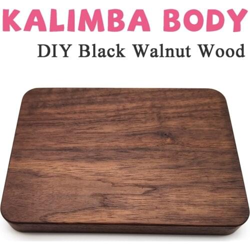 DEXINOR Hobby DIY Kalimba 21keys Black walnut wood Piano Body mbira Homemade 17key Kalimbas Accessories
