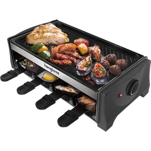 Household Electric bbq grill table Barbecue grill Korean Non-stick Electric Barbecue pan Teppanyaki 220V 016