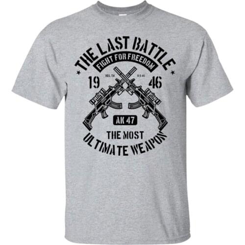 High Quality T-Shirt AK 47 T-shirt, Ultimate Weapon Shirt, Men Unisex Graphic Shirt Short Sleeve Tee shirt