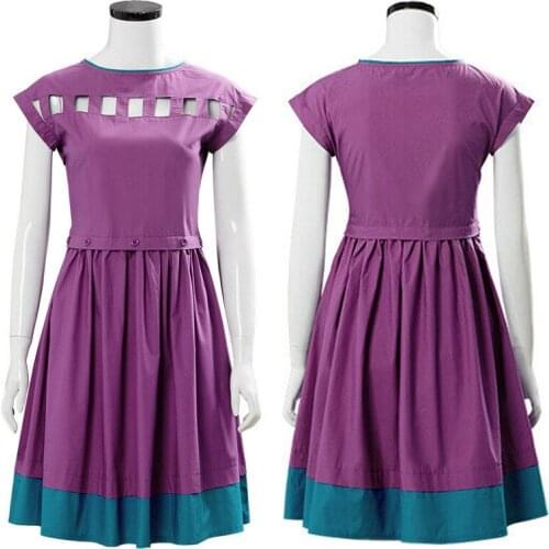 Hot Sale Stranger Things Cosplay Costume Solid Color Dress Blouse Girls Outfit Suit Mardi Gras Clothes Halloween Party Set