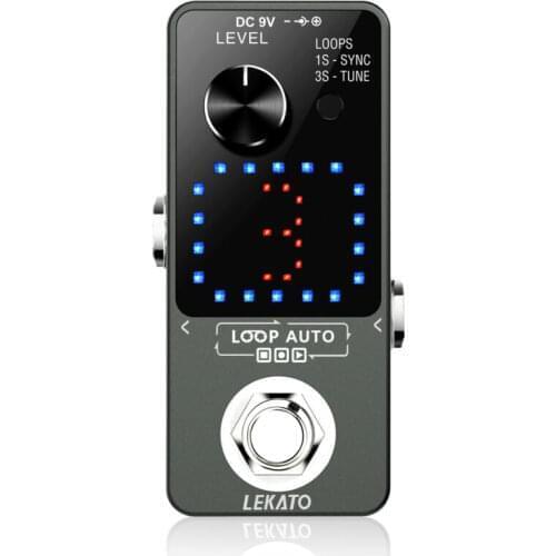 LEKATO loop auto effector Pedal Guitar Parts Loop Guitar Effect Pedal for Electric Guitar Synthesizer Box 3 Wave Slot Per 6 Mins