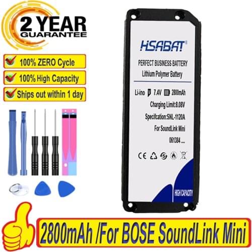 Top Brand 100% New 2800mAh 061384 061385 061386 063404 063287 Battery for BOSE SoundLink Mini I Bluetooth Speaker Batteries