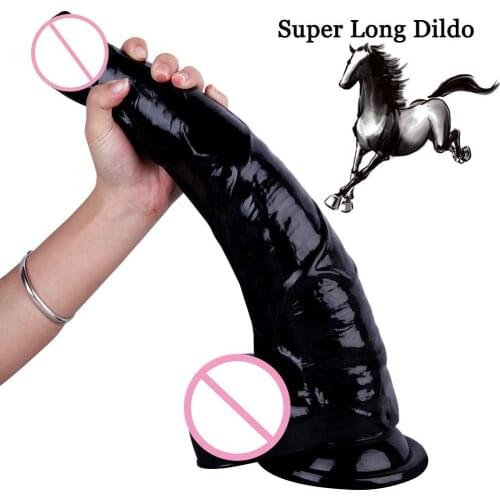 Man Nuo Animal Horse Penis PVC Super Long Realistic Soft Dildo Adultos Sex Toys for Men Women Couples with Suction Cup Anal Toy