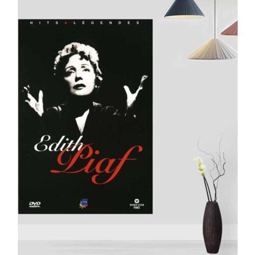 Custom Édith Piaf Posters Print Wall Picture FOR Living Room Decoration Silk Fabric Good Quality Wall Decor poster