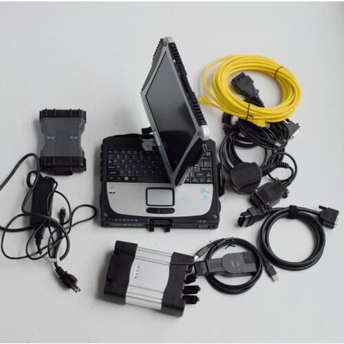 MB Star C6 SD C6 and Icom Next 2in1 V12.2020 Software in used Laptop Toughbook CF19 4G For Auto Diagnosis Programming