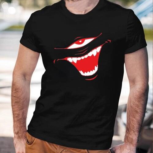 2021 New Japanese Anime Jujutsu Kaisen T Shirt Men Kawaii Summer Cotton Top Cursed Mouth Graphic Tee Cool Cartoon Clothes Male