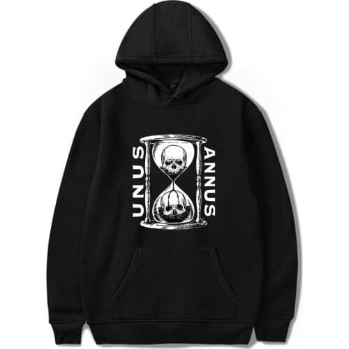 Popular TV Unus Annus Hoodies Black And White Sweatshirts Men Women Casual Autumn Winter Pullover Boys/girls Unus Annus Hoodie