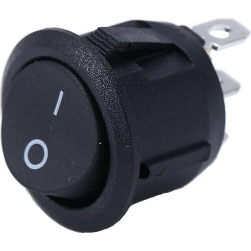 Durable 12V LED Rocker Switch ON/OFF Round Rocker Switch LED Illuminated Car Boat Dashboard Dash 3 Pin Switch