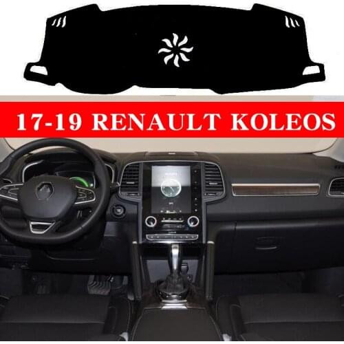 For 17 18 19 RENAULT KOLEOS instrument panel Mat Dashboard ranger Dashboard Anti Slip Anti Cover Pad
