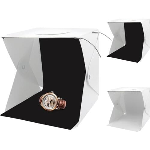 20/30/40cm Folding Lightbox Photography Photo Studio Softbox LED Light Soft Box Photo Background Kit Light Box For DSLR Camera