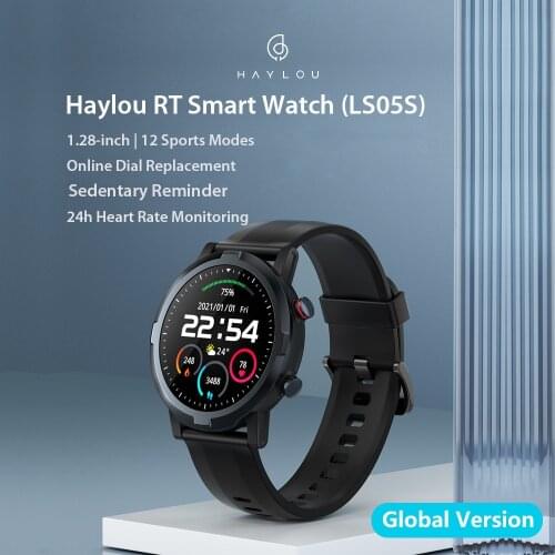Haylou RT LS05s Smart Watch Global Version BT5.0 Sport Metal Heart Sleep Monitor Newest Fitness Watches for iOS Android